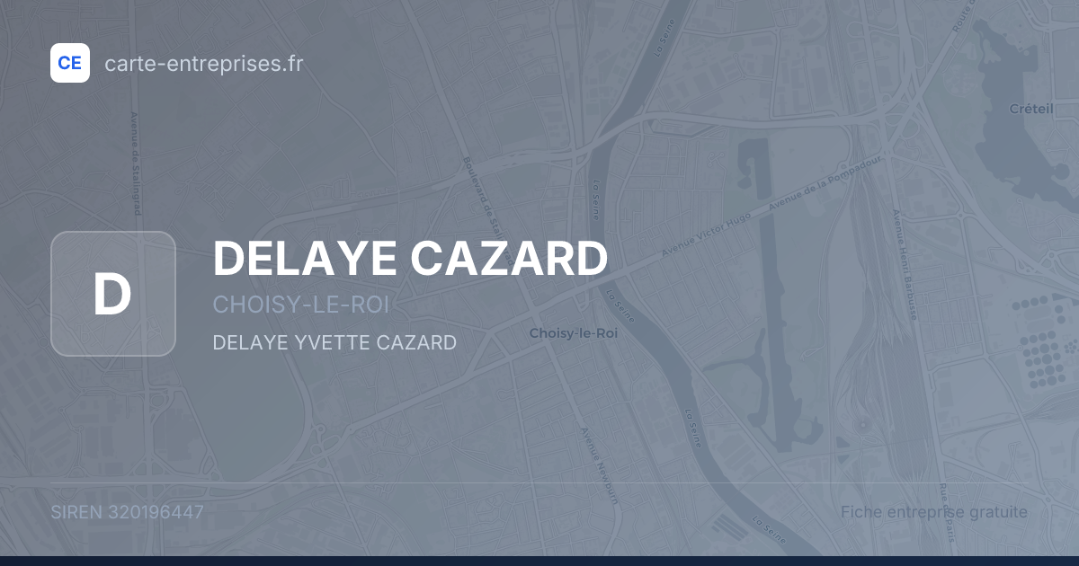 DELAYE CAZARD — 320196447 — fiche entreprise