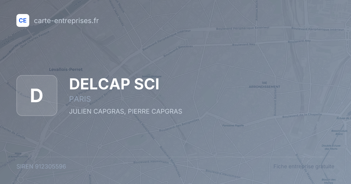DELCAP SCI — 912305596 — fiche entreprise