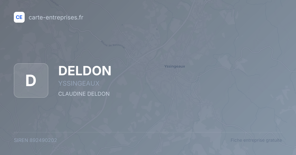 DELDON — 892490202 — fiche entreprise
