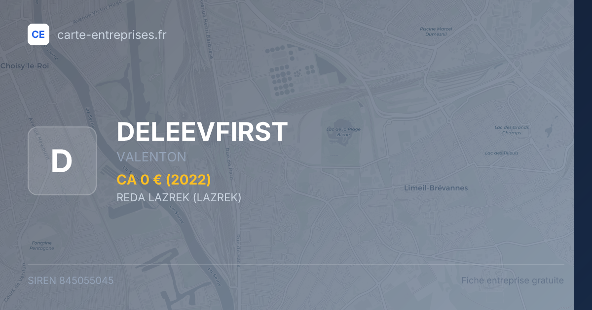 DELEEVFIRST — 845055045 — fiche entreprise