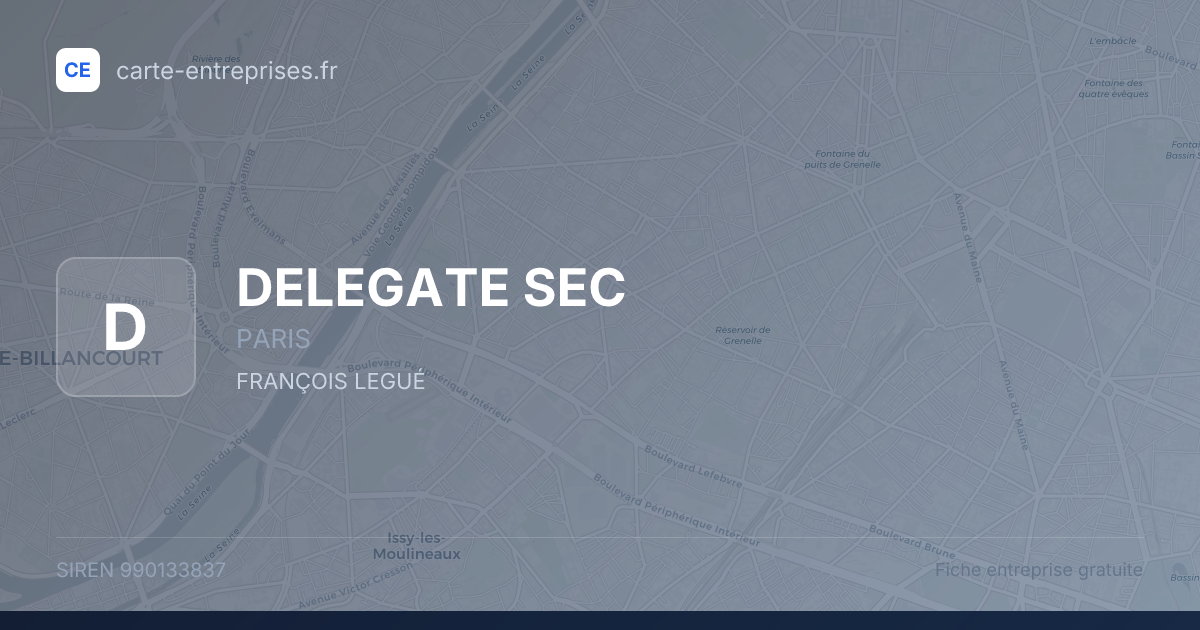 DELEGATE SEC — 990133837 — fiche entreprise