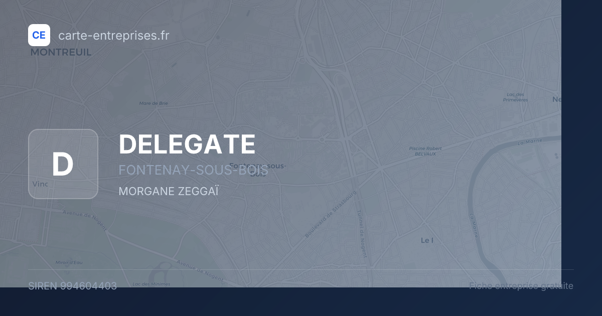 DELEGATE — 994604403 — fiche entreprise