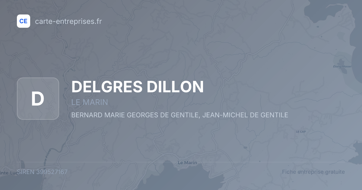 DELGRES DILLON — 399527167 — fiche entreprise