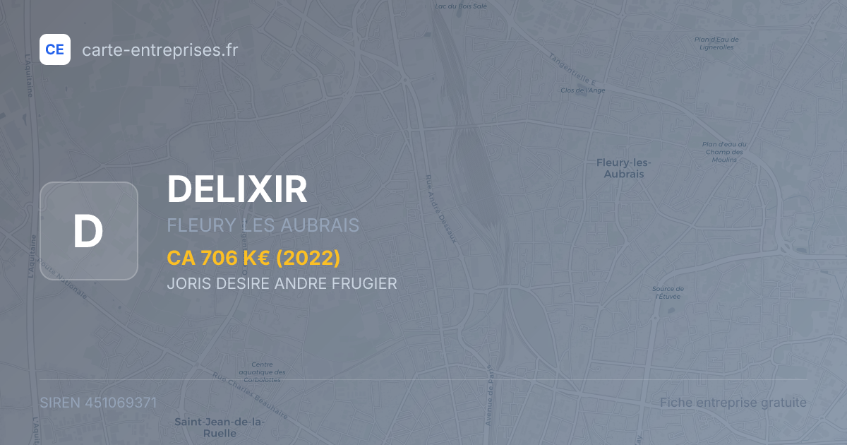 DELIXIR — 451069371 — fiche entreprise