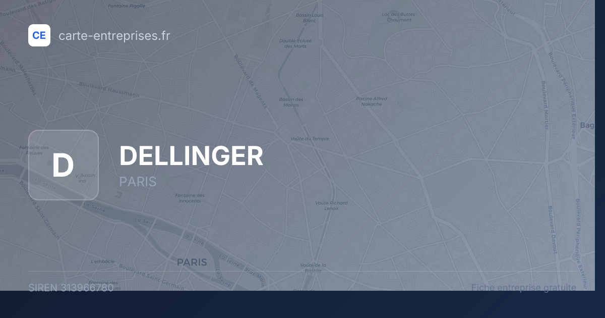 DELLINGER — 313966780 — fiche entreprise