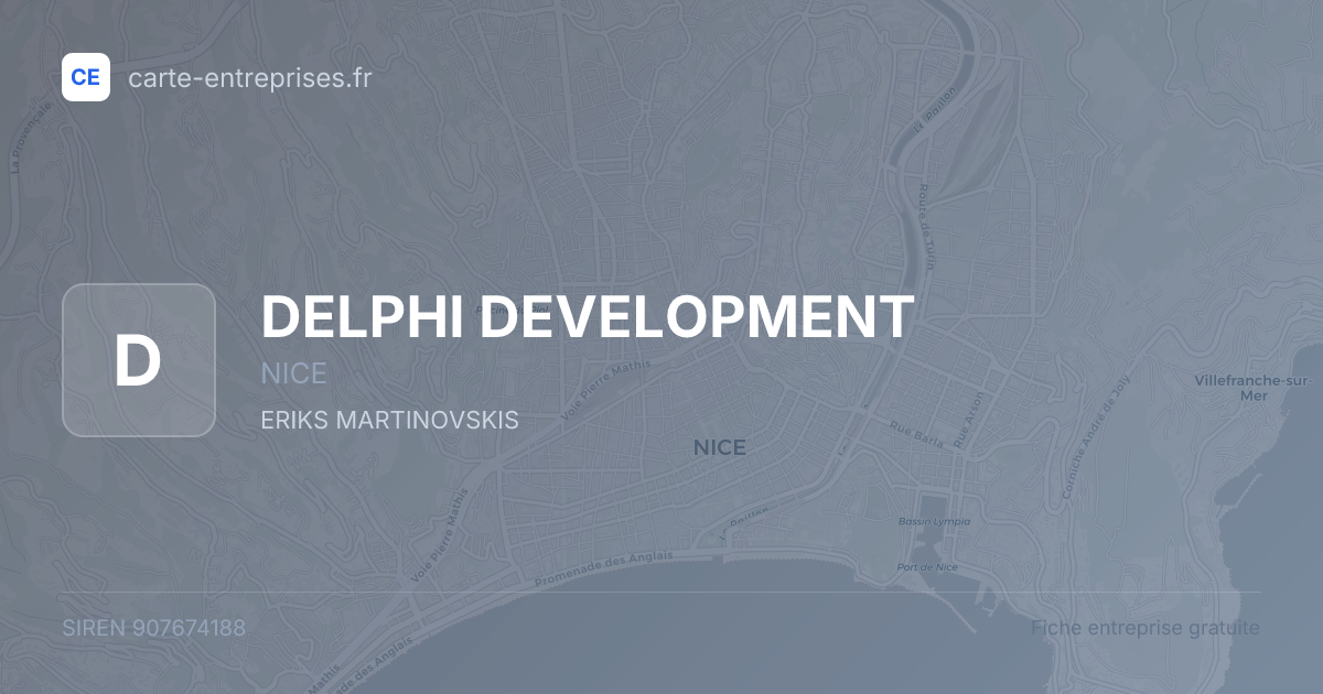 DELPHI DEVELOPMENT — 907674188 — fiche entreprise