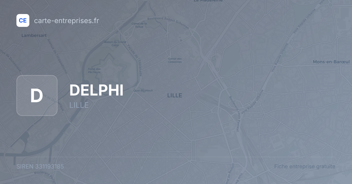 DELPHI — 331193185 — fiche entreprise