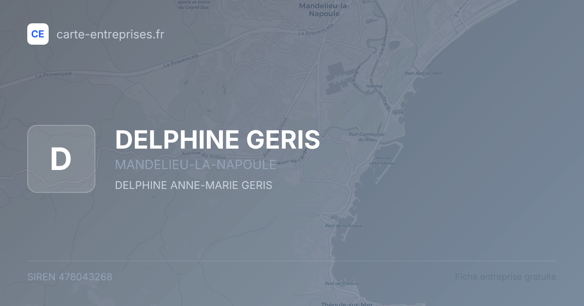 DELPHINE GERIS — 478043268 — fiche entreprise