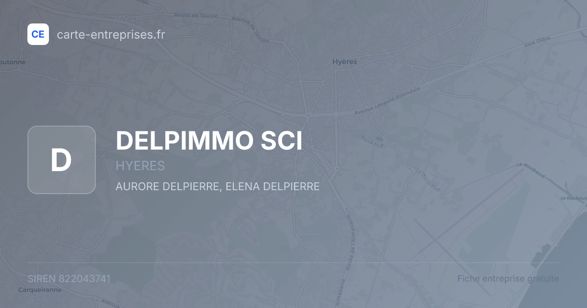 DELPIMMO SCI — 822043741 — fiche entreprise