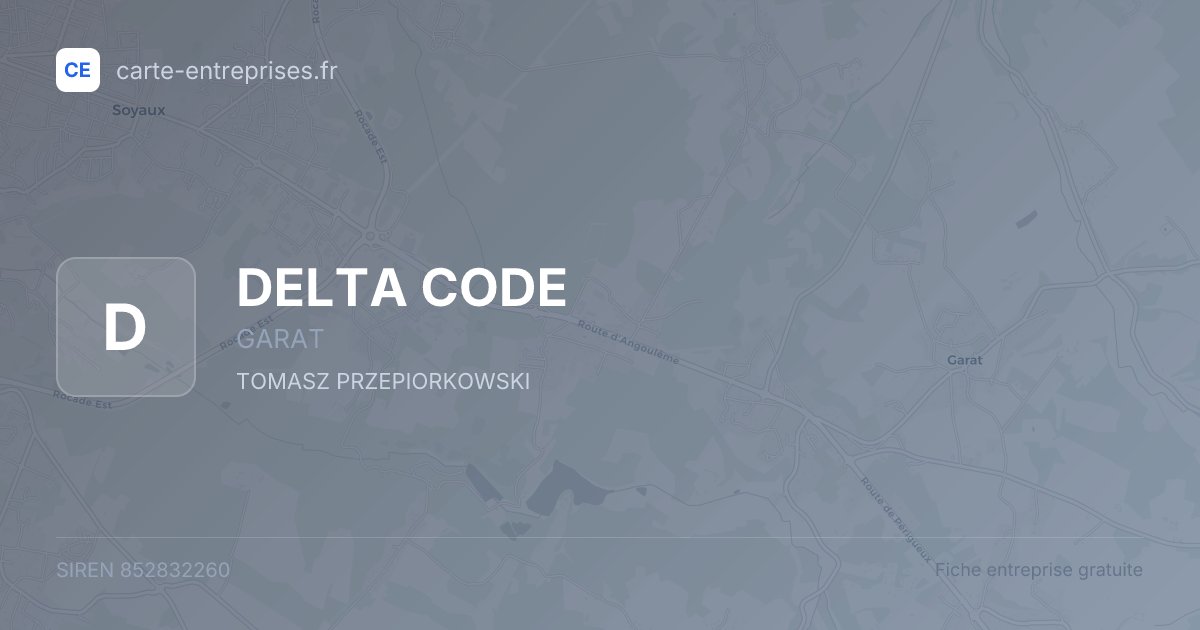 DELTA CODE — 852832260 — fiche entreprise
