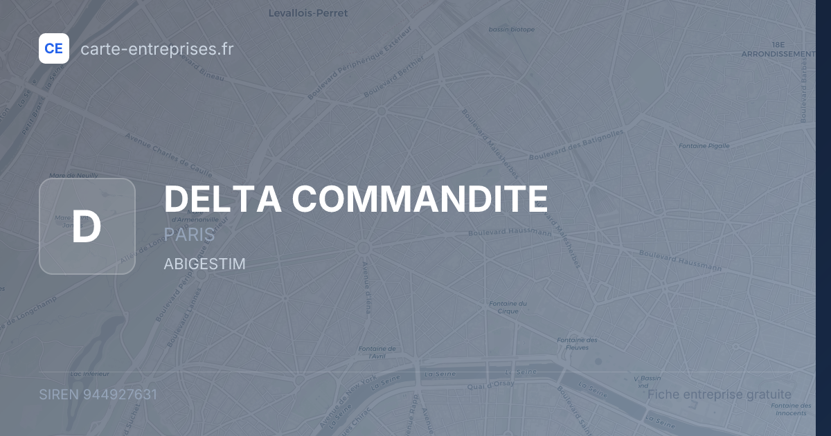 DELTA COMMANDITE — 944927631 — fiche entreprise