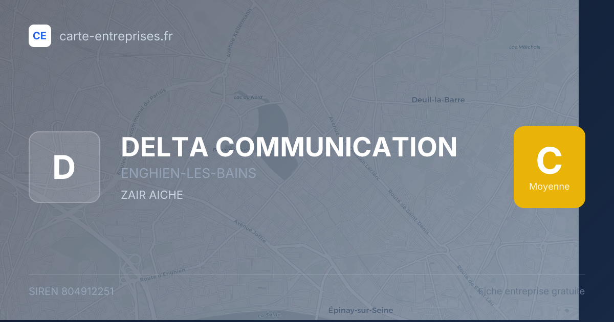 DELTA COMMUNICATION — 804912251 — fiche entreprise