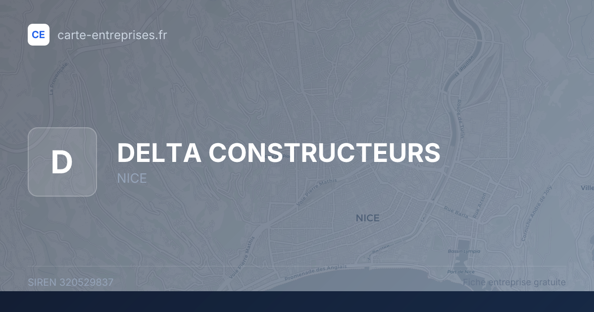 DELTA CONSTRUCTEURS — 320529837 — fiche entreprise
