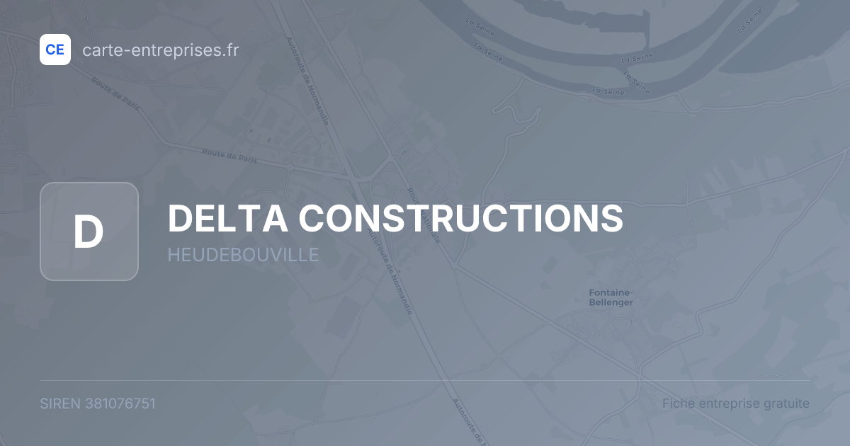 DELTA CONSTRUCTIONS — 381076751 — fiche entreprise