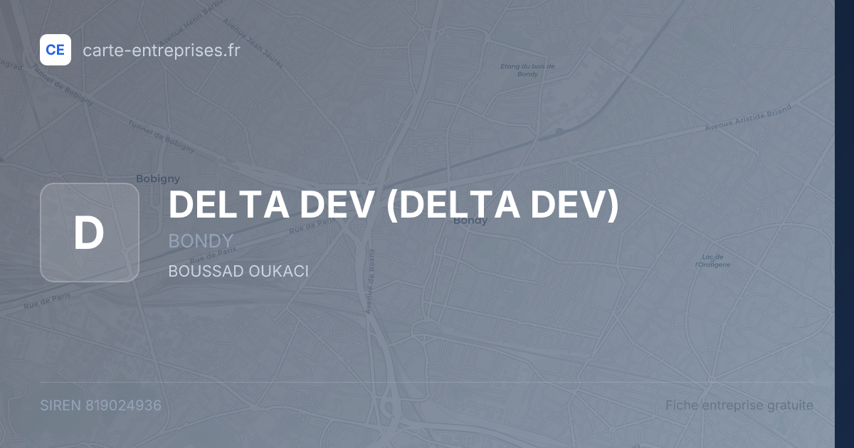 DELTA DEV — 819024936 — fiche entreprise