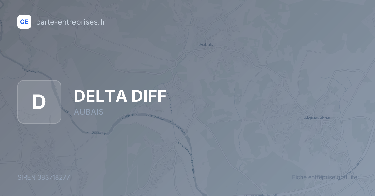 DELTA DIFF — 383718277 — fiche entreprise