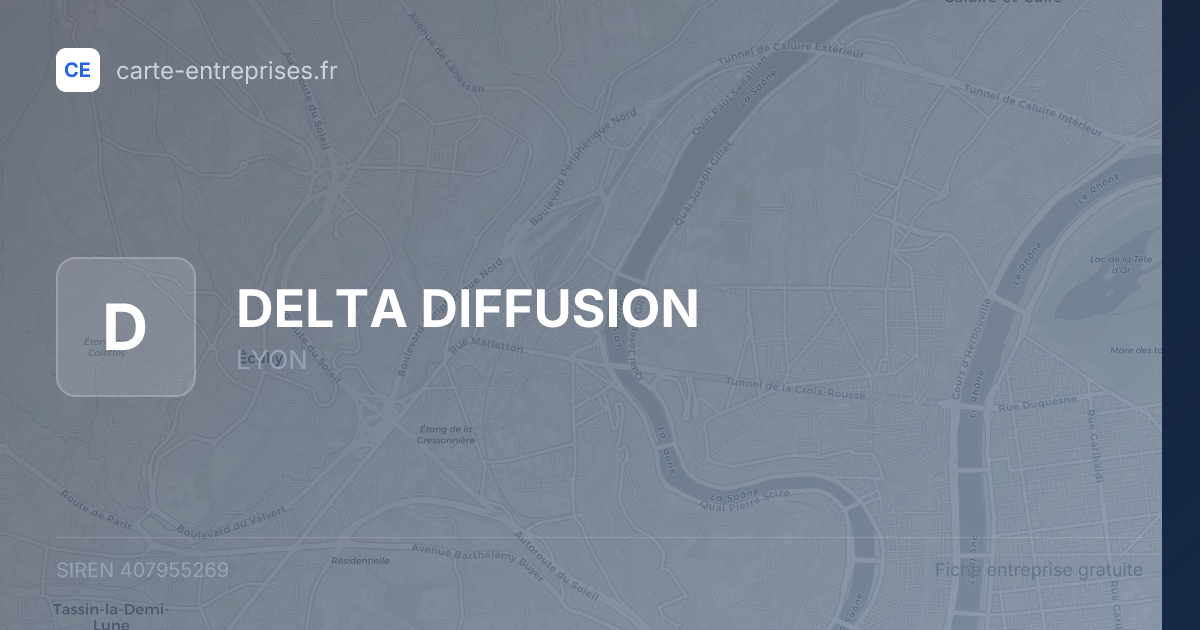 DELTA DIFFUSION — 407955269 — fiche entreprise