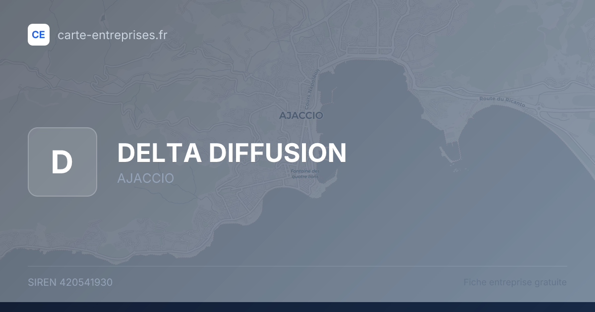 DELTA DIFFUSION — 420541930 — fiche entreprise