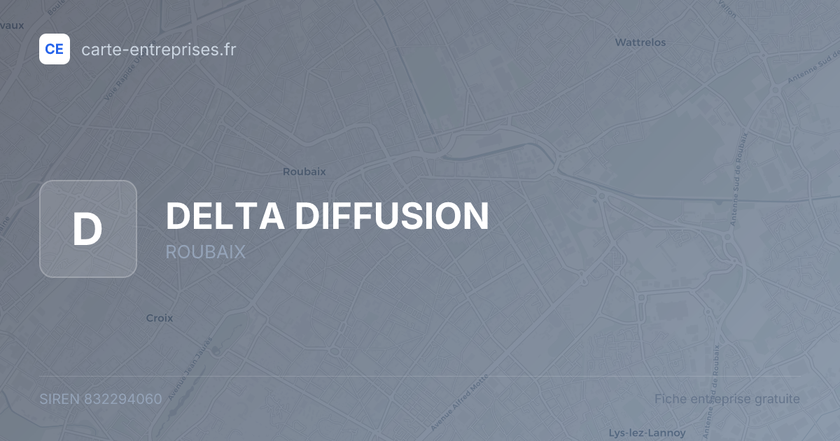 DELTA DIFFUSION — 832294060 — fiche entreprise