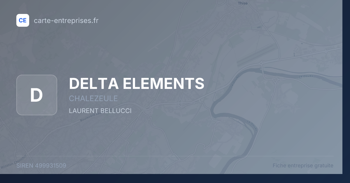 DELTA ELEMENTS — 499931509 — fiche entreprise