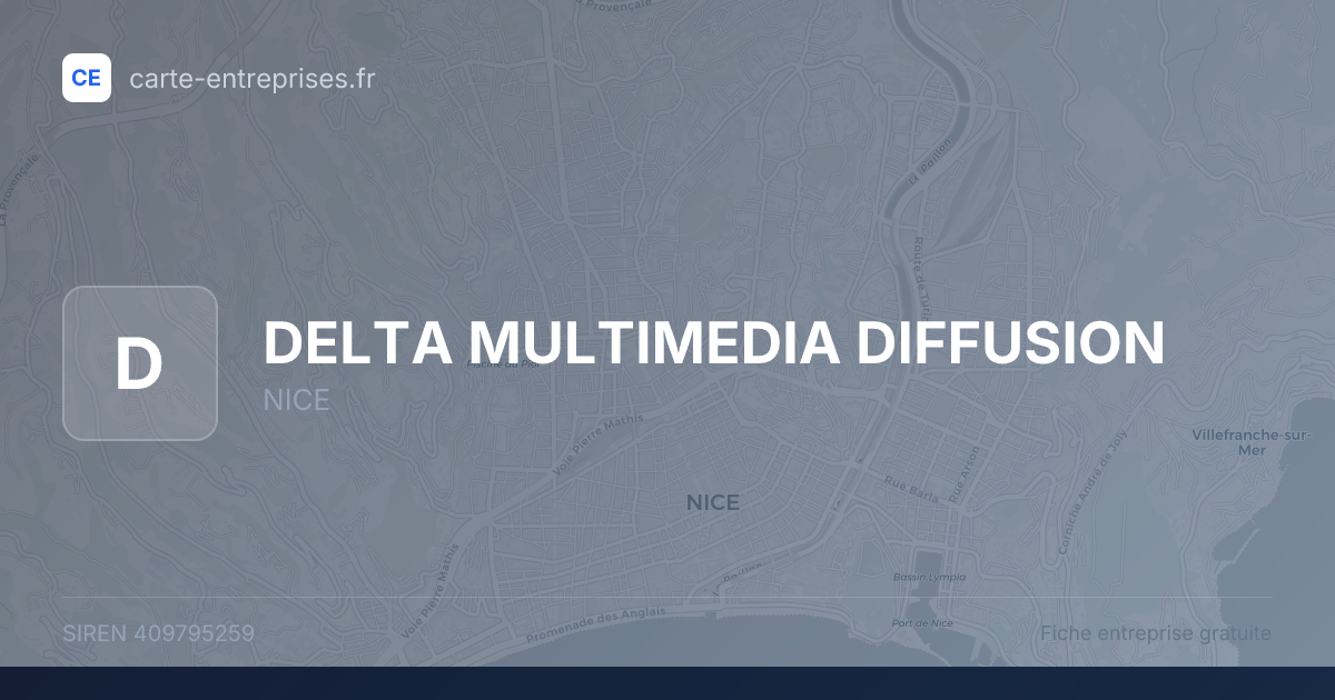 DELTA MULTIMEDIA DIFFUSION — 409795259 — fiche entreprise