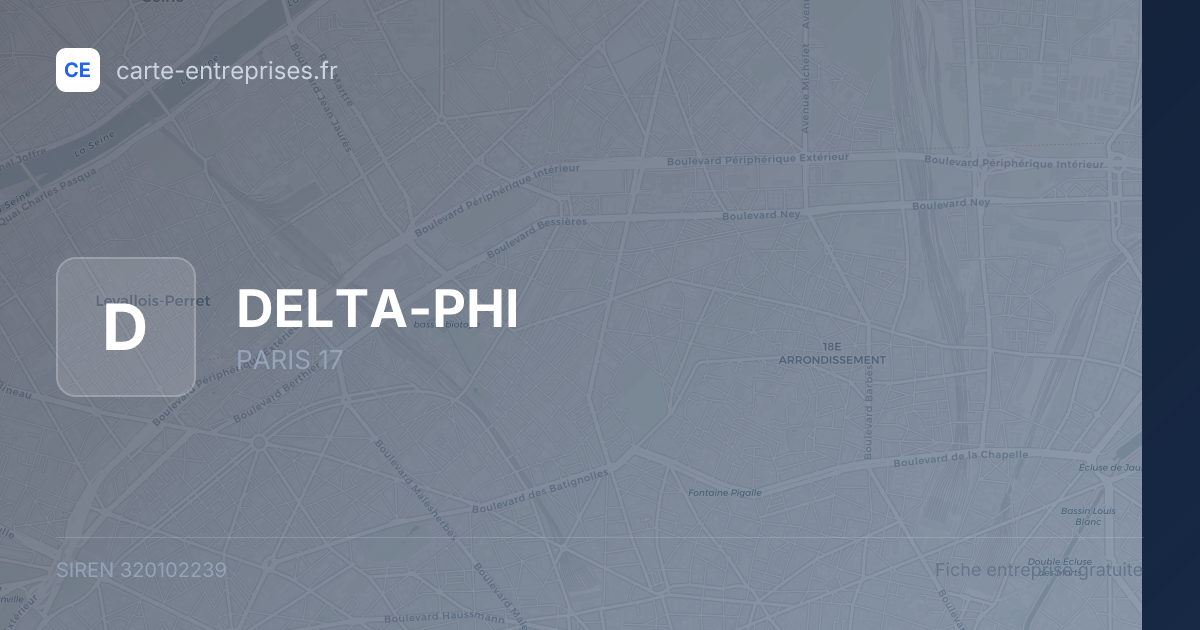 DELTA-PHI — 320102239 — fiche entreprise