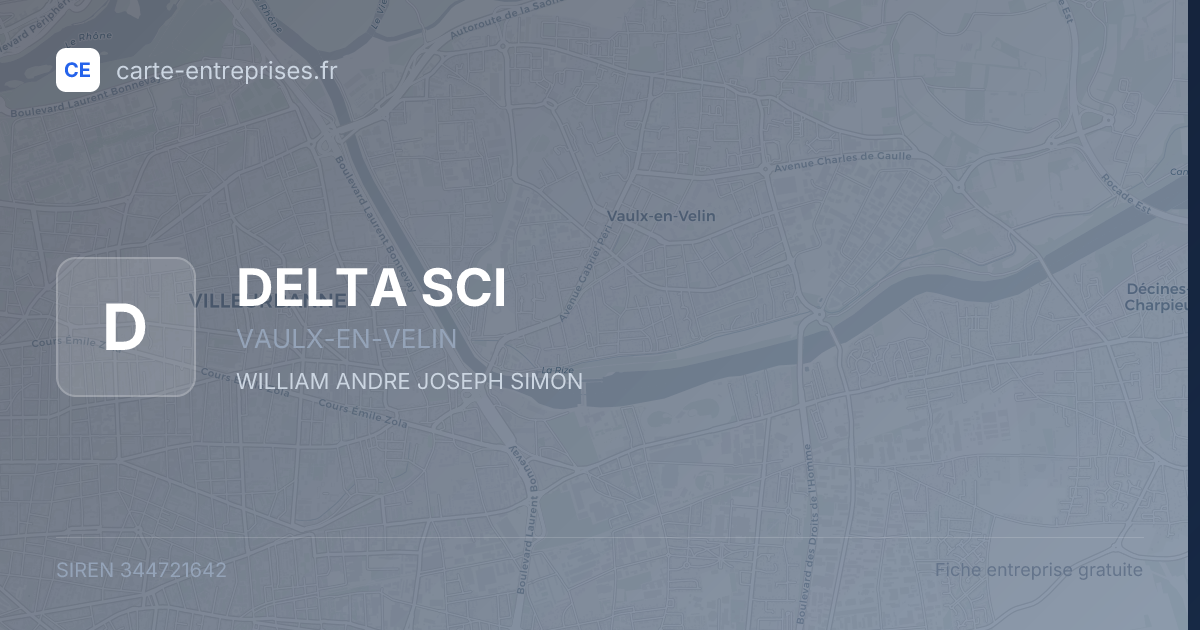 DELTA SCI — 344721642 — fiche entreprise