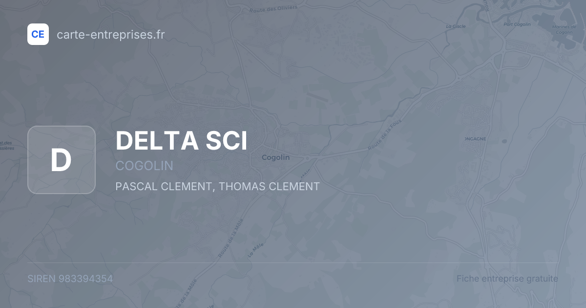 DELTA SCI — 983394354 — fiche entreprise