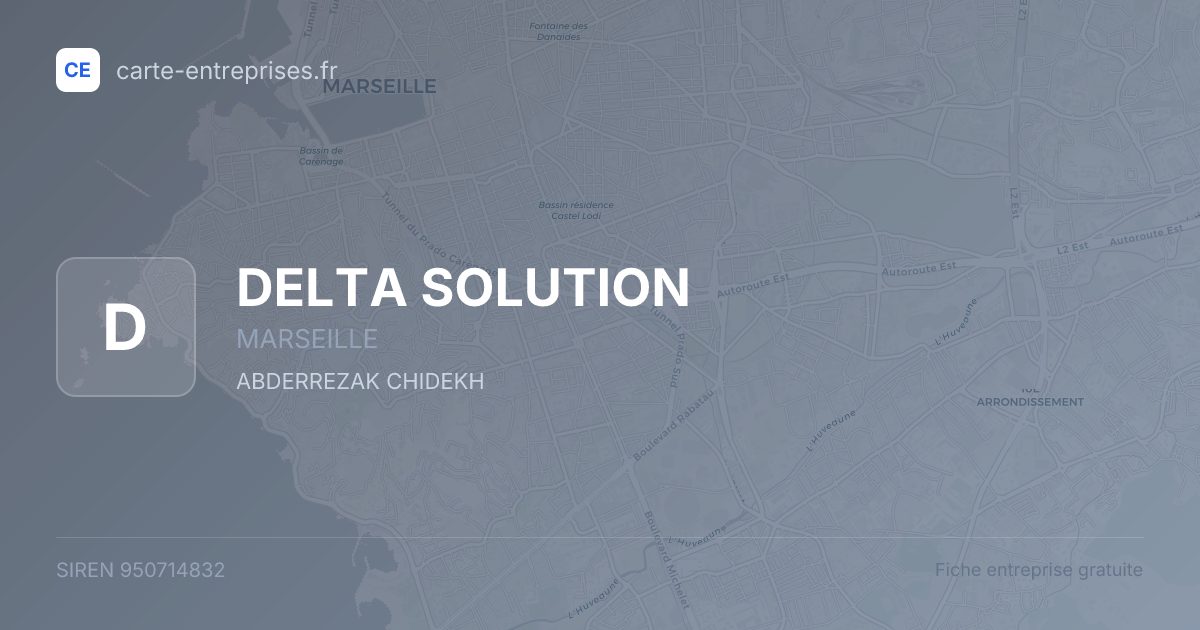 DELTA SOLUTION — 950714832 — fiche entreprise