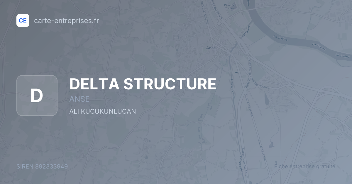 DELTA STRUCTURE — 892333949 — fiche entreprise