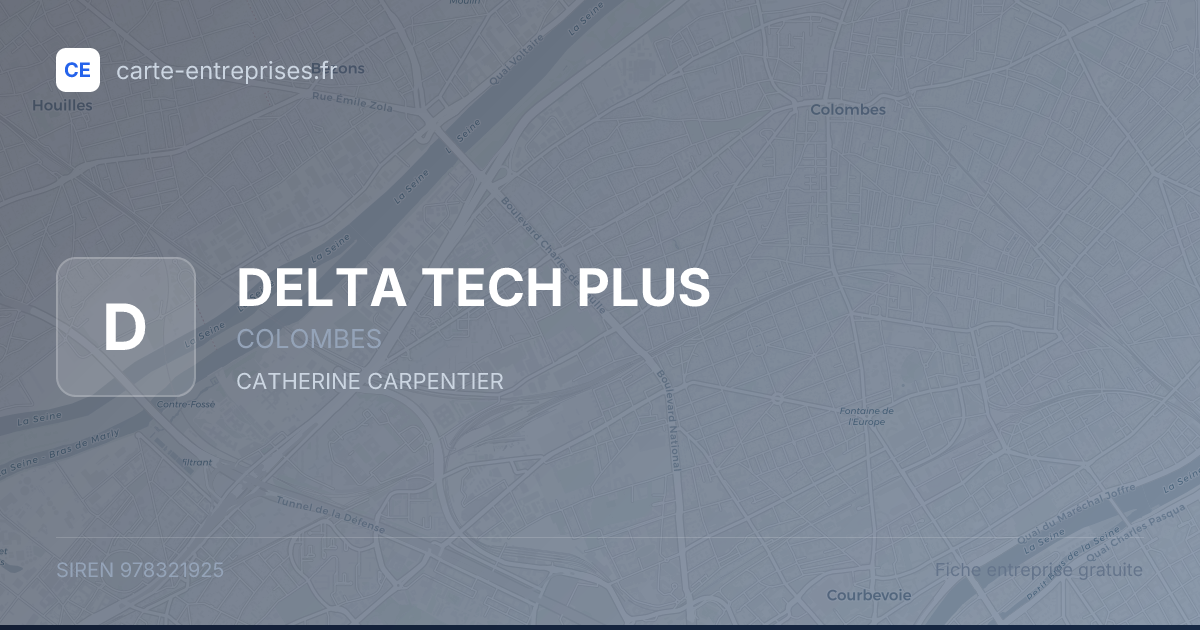 DELTA TECH PLUS — 978321925 — fiche entreprise
