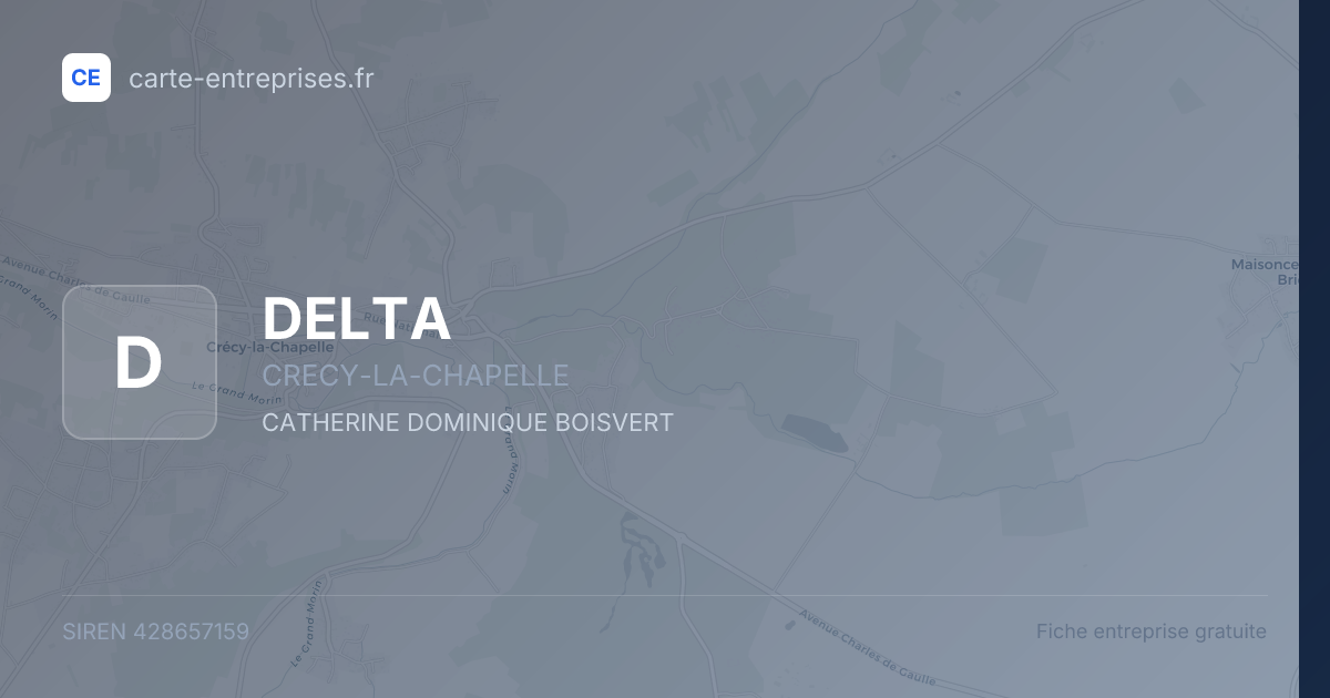 DELTA — 428657159 — fiche entreprise