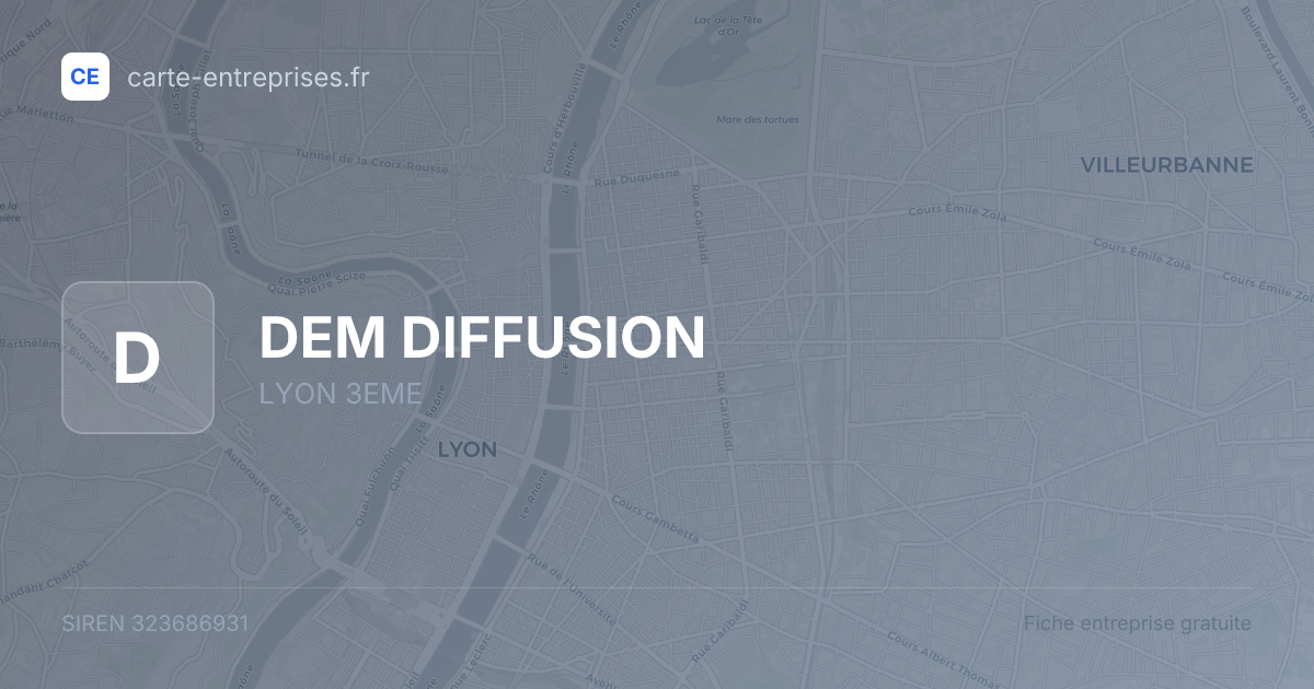 DEM DIFFUSION — 323686931 — fiche entreprise