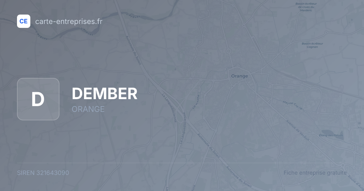 DEMBER — 321643090 — fiche entreprise