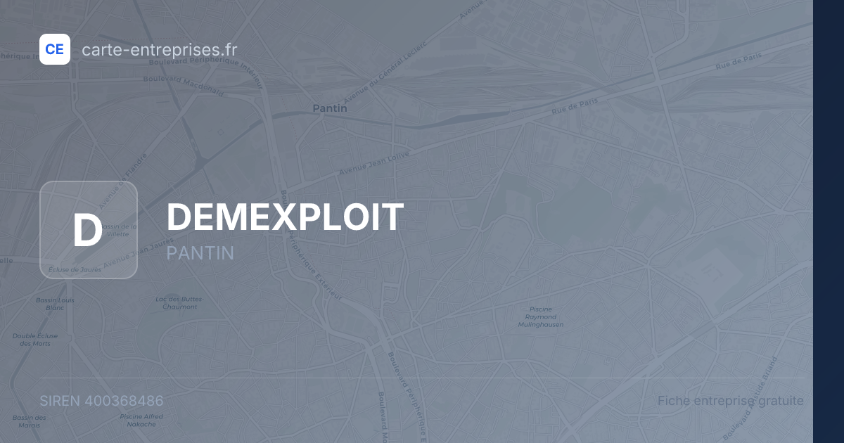 DEMEXPLOIT — 400368486 — fiche entreprise