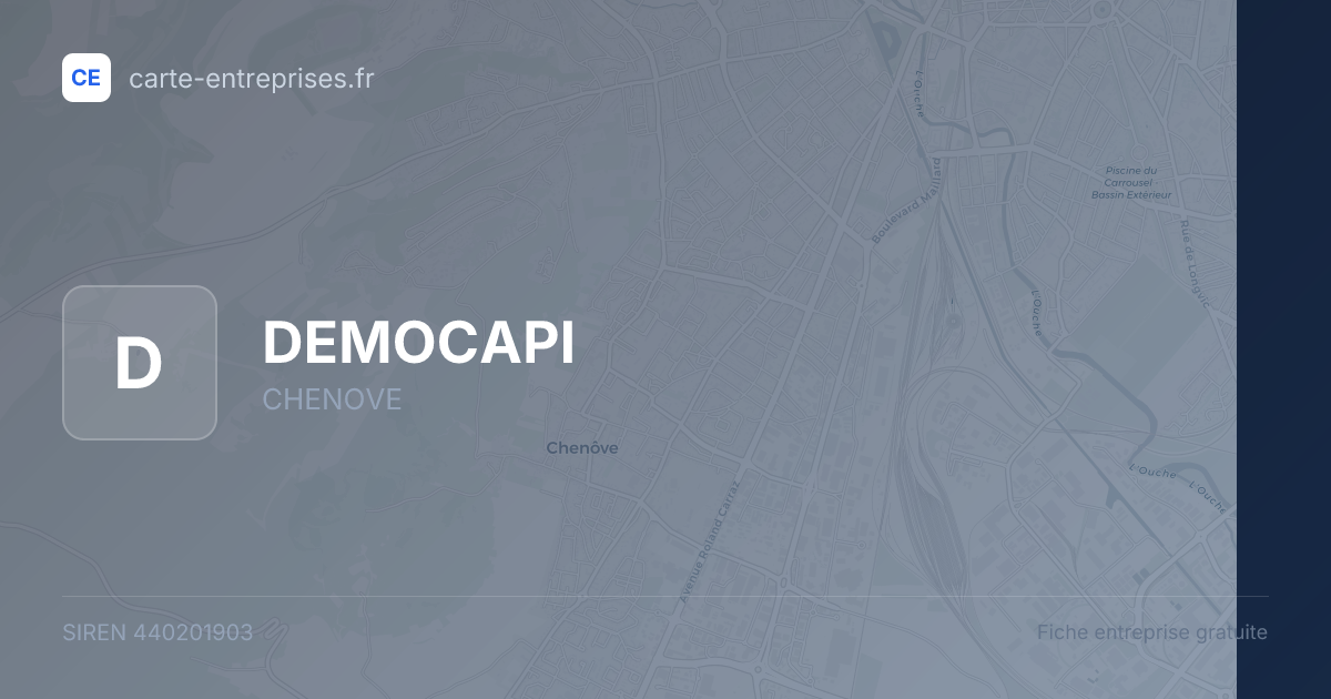 DEMOCAPI — 440201903 — fiche entreprise