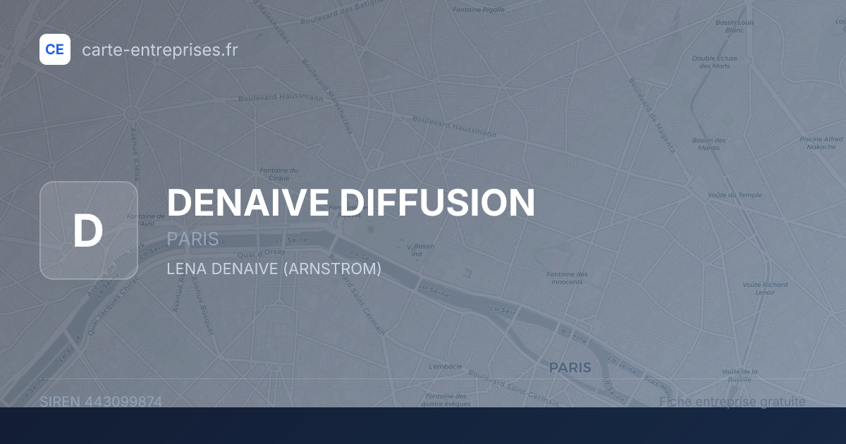 DENAIVE DIFFUSION — 443099874 — fiche entreprise
