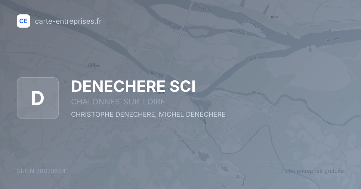 DENECHERE SCI — 380706341 — fiche entreprise