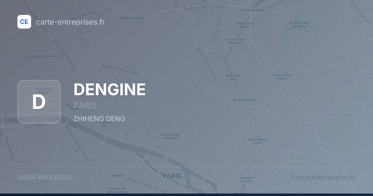 DENGINE — 994835353 — fiche entreprise