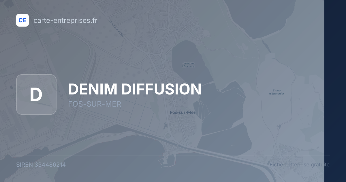 DENIM DIFFUSION — 334486214 — fiche entreprise
