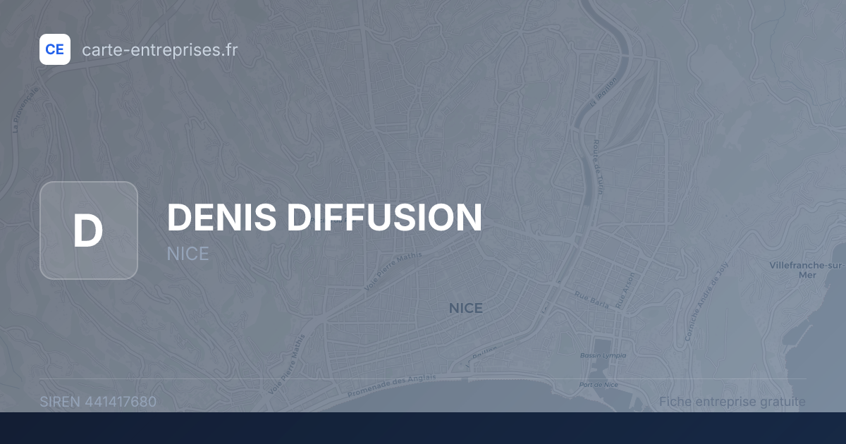 DENIS DIFFUSION — 441417680 — fiche entreprise