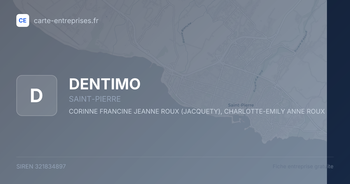 DENTIMO — 321834897 — fiche entreprise