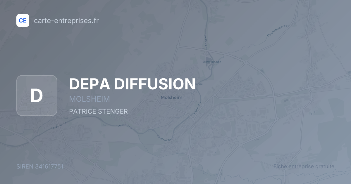 DEPA DIFFUSION — 341617751 — fiche entreprise