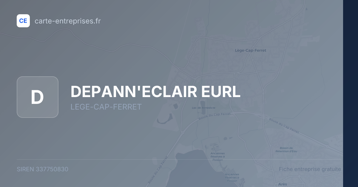 DEPANN'ECLAIR EURL — 337750830 — fiche entreprise