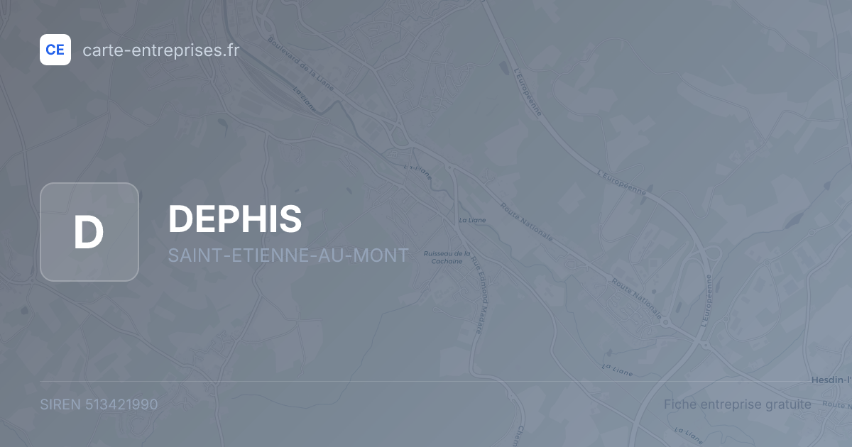 DEPHIS — 513421990 — fiche entreprise