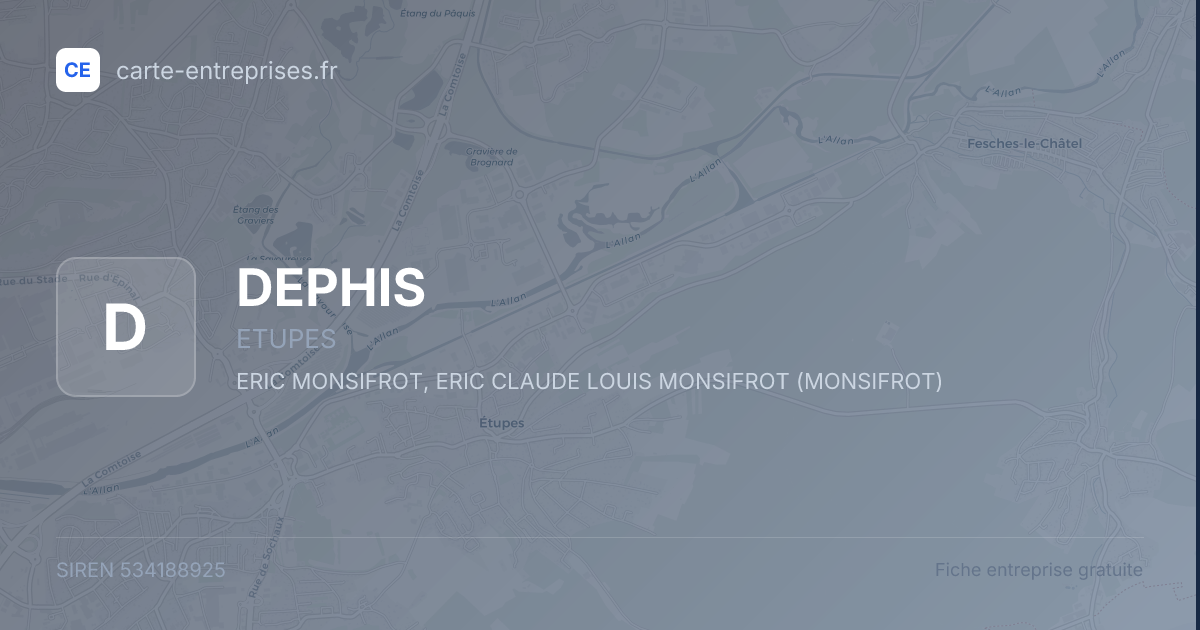 DEPHIS — 534188925 — fiche entreprise