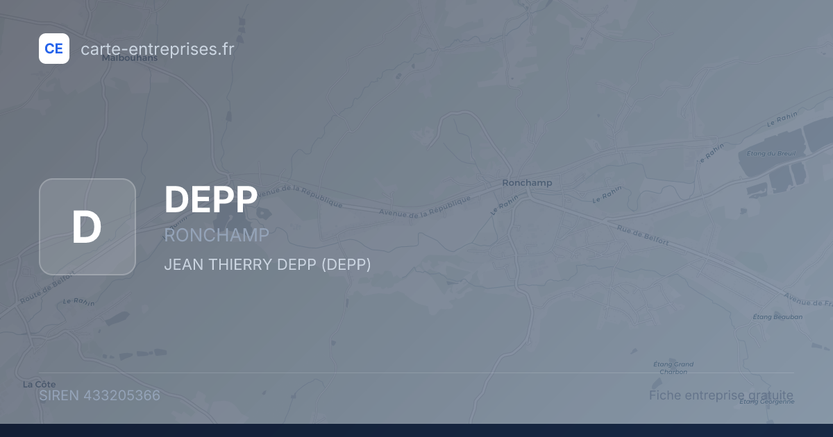 DEPP — 433205366 — fiche entreprise