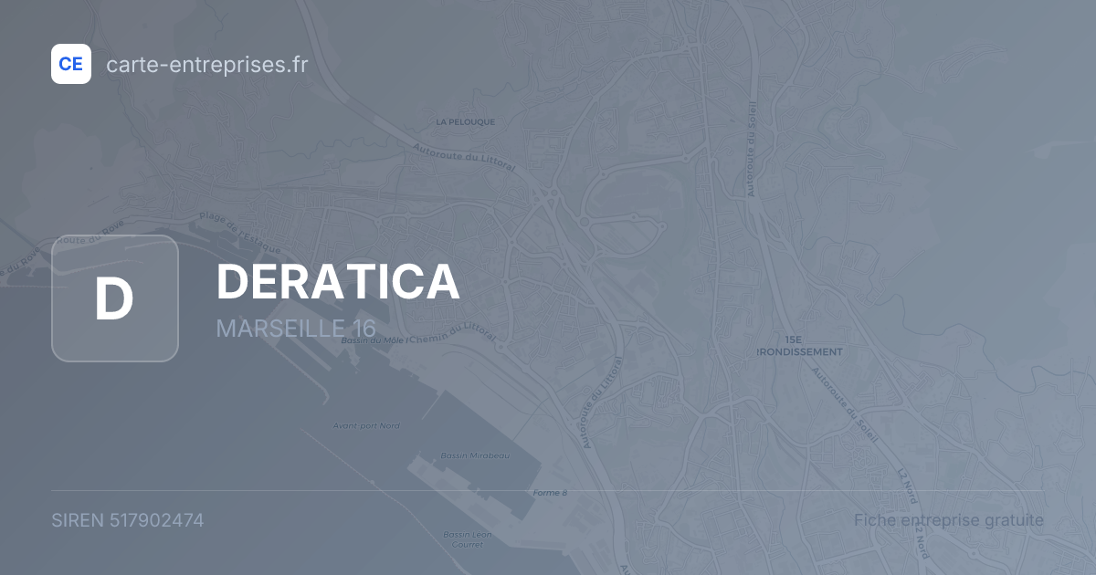 DERATICA — 517902474 — fiche entreprise