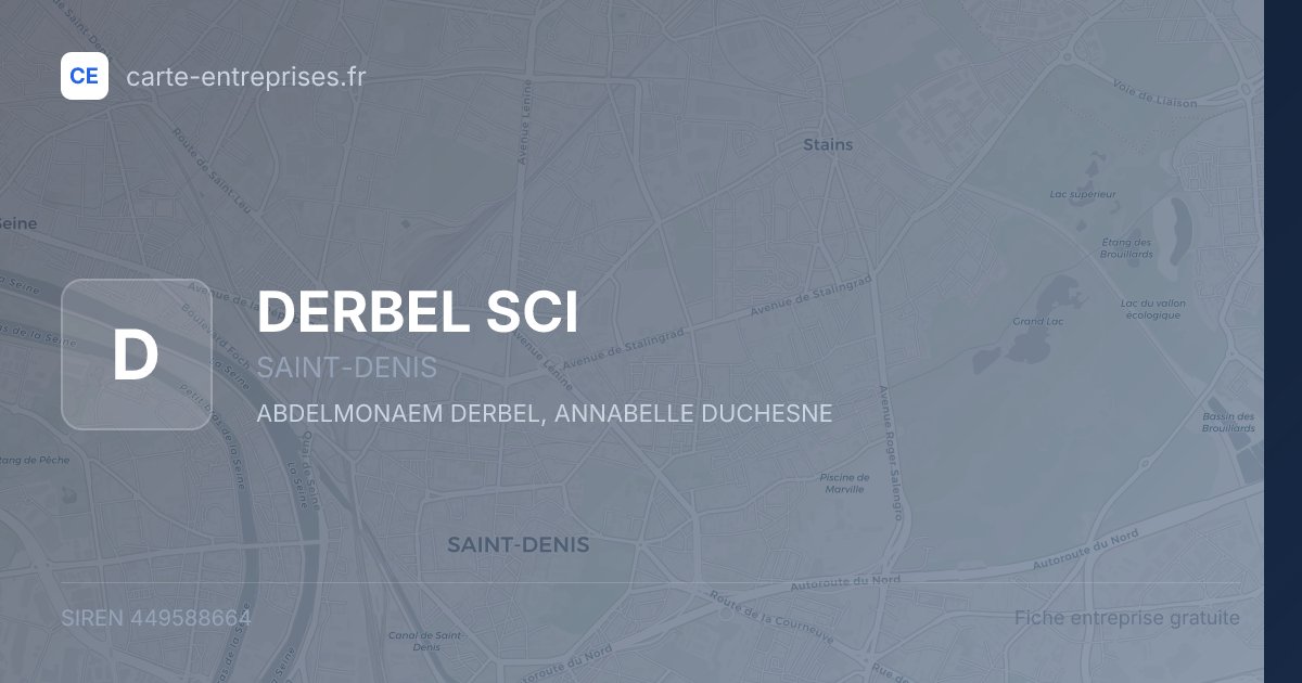 DERBEL SCI — 449588664 — fiche entreprise