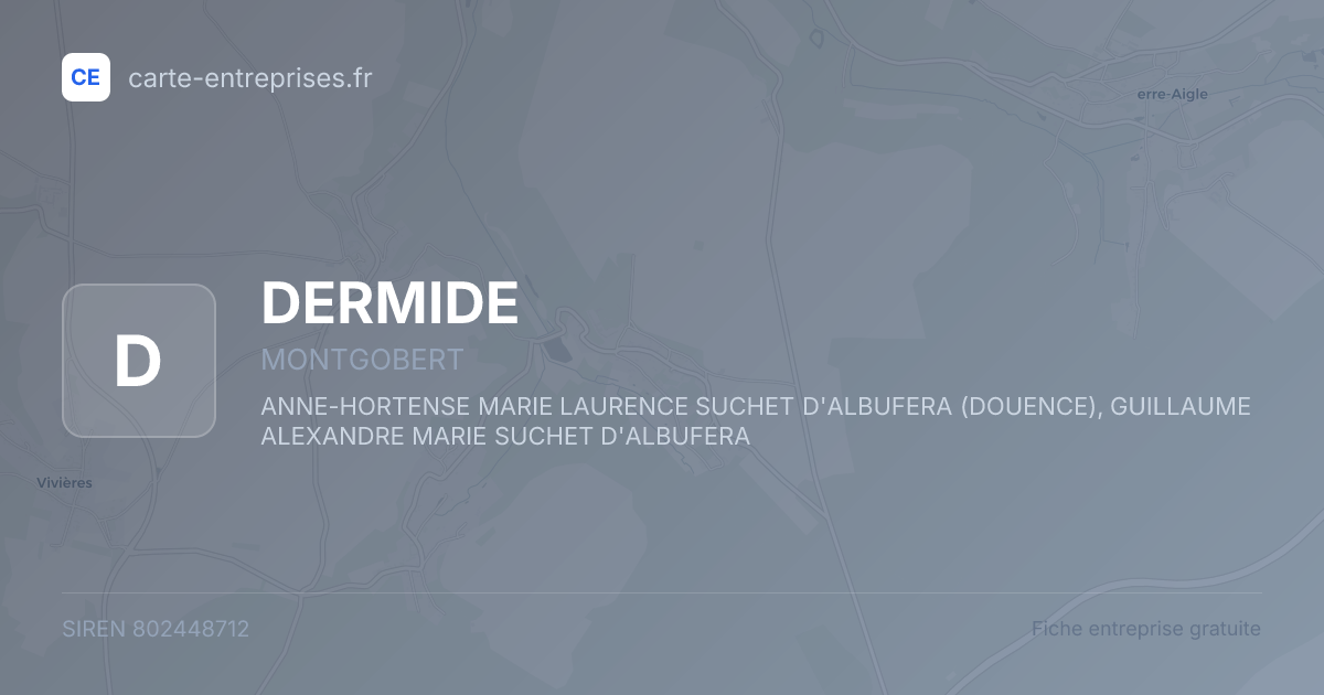 DERMIDE — 802448712 — fiche entreprise